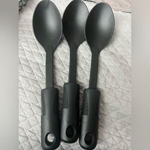 🥰4/$25 - Set of Three Black Cooking Spoons